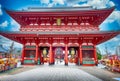 ASAKUSA,TOKYO,JAPAN JANUARY 12, 2020 : Asakusa Dera Senso-ji is the oldest Buddhist temple in Tokyo. Originally founded in 645, it Royalty Free Stock Photo