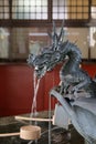 Dragon-shapred water fountain at Sensoji Temple in Asakusa