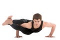 Asana Astavakrasana, Eight-Angle Pose Royalty Free Stock Photo