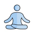 Asanas Isolated Vector icon which can easily modify or edit