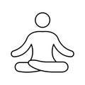 Asanas Isolated Vector icon which can easily modify or edit