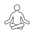 Asanas Isolated Vector icon which can easily modify or edit