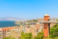 Asansor on Izmir skyline in Turkey Royalty Free Stock Photo