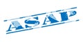 Asap blue stamp Royalty Free Stock Photo