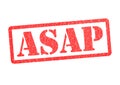 ASAP Rubber Stamp Royalty Free Stock Photo