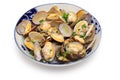 Asari no sakamushi is Japanese asari clams steamed with sake