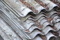 Asbestos cement roofing Royalty Free Stock Photo