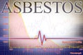 Asbestos indoor pollutant Air Testing with graph - Concept with graph Royalty Free Stock Photo