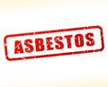 Asbestos text buffered Royalty Free Stock Photo