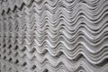 Asbestos tiles - wave pattern