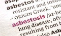 Asbestosis as-bes-TOE-sis is a chronic lung disease caused by inhaling asbestos 