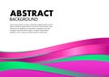 Asbtract background with pink and green waves. Template for websites or apps. Abstract vector style Royalty Free Stock Photo