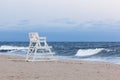 Asbury Park New Jersey Lifeguard Chair Royalty Free Stock Photo