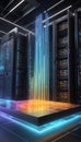 QuantumQuotient\'s Ephemeral Elevation: A 3D Vision of Data Ascendancy. AI generate
