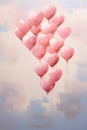 Ascending Heartache: The Symbolic Journey of Pink Heart Balloons