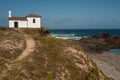 A ascending path to the beautiful hermitage of the hill at the edge of the sea