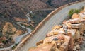 Ascending the serpentine Swartberg Pass.