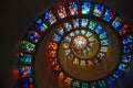 Ascending Spiral Stained glass