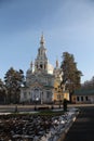 View at Ascension Cathedral, Almaty, Kazakhstan Royalty Free Stock Photo