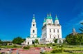 Ascension Cathedral and Bell Tower of the Kremlin in Astrakhan, Russia