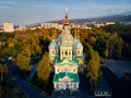 Ascension Cathedral Russian Orthodox Church in Almaty Royalty Free Stock Photo