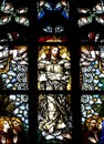 Ascension of jesus Christ in stained glass