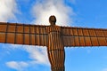 Ascension like angle, of the Angel of the North, in Autumn, 2018.
