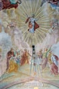 Ascension of the Lord, fresco in the church of Our Lady of the Snow in Kutina, Croatia