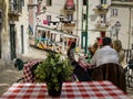 Ascensor da Bica in Lisbon, Portugal. Royalty Free Stock Photo