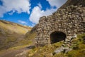 An ascent of High Cup Nick along the Pennine Way from Dufton in Westmorland Royalty Free Stock Photo