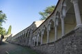 The ascent of the hill leading to the castle of Udine, Italy Royalty Free Stock Photo