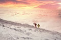 Ascent to Hoverla in winter