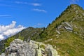 Ascent to the peak Dent de Nendaz Royalty Free Stock Photo