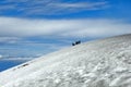 Ascent to the Villarrica Volcano Royalty Free Stock Photo