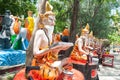 Ascetic statue at the temple, Thailand.