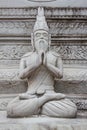 Ascetic statue in Thai style molding art, from sement Royalty Free Stock Photo