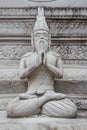 Ascetic statue in Thai style molding art, from sement