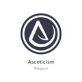 asceticism icon. isolated asceticism icon vector illustration from religion collection. editable sing symbol can be use for web Royalty Free Stock Photo