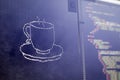 ASCII art of drink cup and HTML code aside