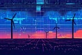 ascii art renewable energy grid translate an image of a renewabl
