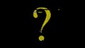 ASCII question mark glitch yellow