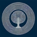 ASCII Tree Rings Tree rings represented by concentric ASCII pat strange old