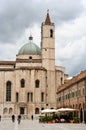 Ascoli Piceno main square, Marche, Italy Royalty Free Stock Photo