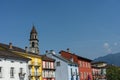 Ascona historic mediterranean city view at the Lake Maggiore near Locarno in the canton of Ticino in Switzerland Royalty Free Stock Photo