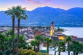 Ascona, Switzerland Townscape on the Shores of Lake Maggiore Royalty Free Stock Photo