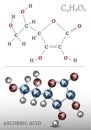 Ascorbic Acid Molecule