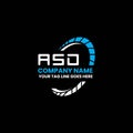 ASD letter logo creative design with vector graphic, ASD Royalty Free Stock Photo