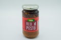 Asda Branded jar of Red Pesto in Recyclable Glass jar and Paper labels