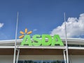 Asda Logo and Blue Sky Royalty Free Stock Photo