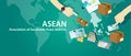 ASEAN Association of Southeast Asian Nations Royalty Free Stock Photo